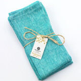 McNutt of Donegal Irish Linen Set of 4 Turquoise Napkins_10001