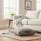 Linen Floor Cushion Navy