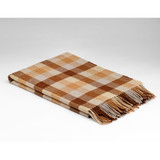 McNutt of Donegal Supersoft Lambswool Throw Caramello _10001