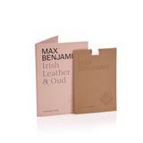 Max Benjamin Irish Leather & Oud Scented Card _10001