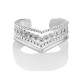 Newbridge Wishbone Ring With Clear Stones_10002