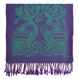 Patrick Francis Purple/Green Wool Scarf_10001