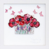 Rebeka Kahn 'Poppies' 26cm x 26cm