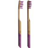 reuzi Bamboo Toothbrush Adult Coral Pink Soft_10001