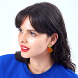  Shock of Grey Fernanda Earrings in Orange_10001
