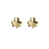 Solvar 9K Gold Small Shamrock Stud Earrings_10001