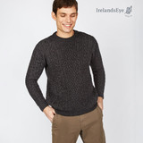 IrelandsEye Mens Cuilleann Aran Crew Neck Sweater Grey_10001