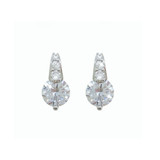 Tipperary Crystal Silver Round Earrings_10001