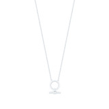 Tipperary Crystal T-Bar Circle-Bar Pendant Silver_10001