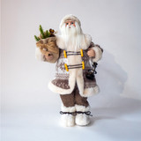 Standing Santa With Twigs & Lantern_0