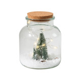 Christmas Cork Stop Glass with Fairy Lights_0