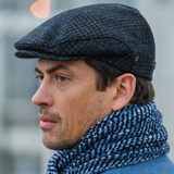 Men's Trinity Cap Navy Charcoal Check