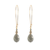 K Kajoux Rhiannon Labdorite Drop Earrings - Long Hook_0