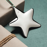 Newbridge Christmas Silver Plated Star with Clear Stone  Newbridge Christmas Silver Plated Star with Clear Stone