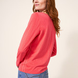 White Stuff Nelly Long Sleeve T-Shirt Bright Pink_3