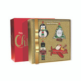 Tipperary Crystal Christmas Decoration Santa,Penguin, Frame, Nutcracker Set