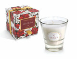 Poinsettia Tumbler Candle White Christmas