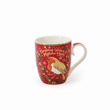 Christmas Robin Mugs Set of 4