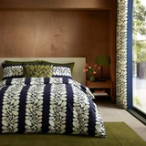 Orla Kiely Sycamore Stripe Space Blue King Quilt Set