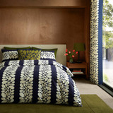Orla Kiely Sycamore Stripe Space Blue Super King Quilt Set