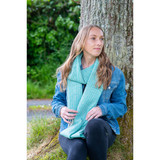 Check Lambswool Scarf Spearmint 