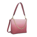 Dice Dhara Quilted Gradient Handbag Pink