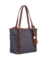 Java Tote Bag with Tassel Navy