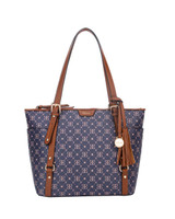 Java Tote Bag with Tassel Navy