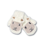 Cream Baby Sheep Mittens