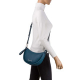 Carina Curved Crossbody Bag Teal