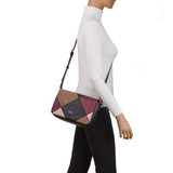 Indus Colour Patch Flap Over Bag Black
