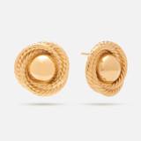Gold Vintage Inspired Knot Earrings