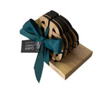 Infinity Knot Coasters with Stand Set of 4