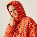 Regatta Orla Kiely Oversized Quilted Jacket Clover Red