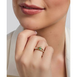 10K Gold Emerald Claddagh Ring