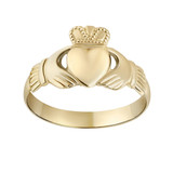 10k Gold Lightweight Claddagh Ring