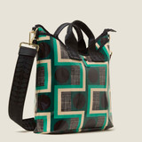 Orla Kiely Carrygrab Bucket Bag Balcony Spot Emerald