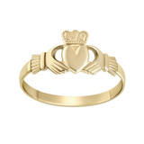 10K Gold Mini Claddagh Ring