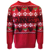 Christmas Red Guinness Harp Holly Jumper