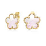 Le Fleur Collection Gold Mother of Pearls Earrings