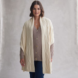 Sandra Interlinking Diamond Oversized Aran Wrap_10003