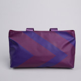 Chevron Oversized Canvas Tote Bag Siren Print