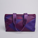 Chevron Oversized Canvas Tote Bag Siren Print
