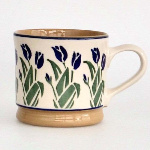 Nicholas Mosse Pottery Blue Blooms Large Mug | Kilkenny Design