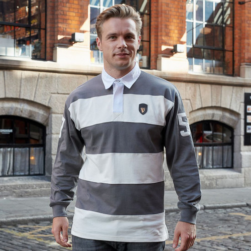 Guinness Metal Harp Badge Rugby Shirt Pewter | Kilkenny Design