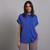 Nano Epaulet Shoulder Relaxed Boxy Top Blue