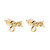 Grá Beag Stud Earrings Gold
