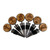 Steel & Wood Bottle Stopper Shamrock 