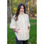 Funnel Neck Poncho Jacket - Natural