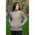 Cable Knit Side Zip Cardigan - Taupe